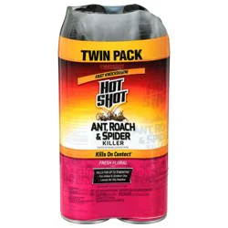 Hot Shot Fresh Floral Scent Ant, Roach & Spider Killer Twin Pack - 2 x 17.5 oz