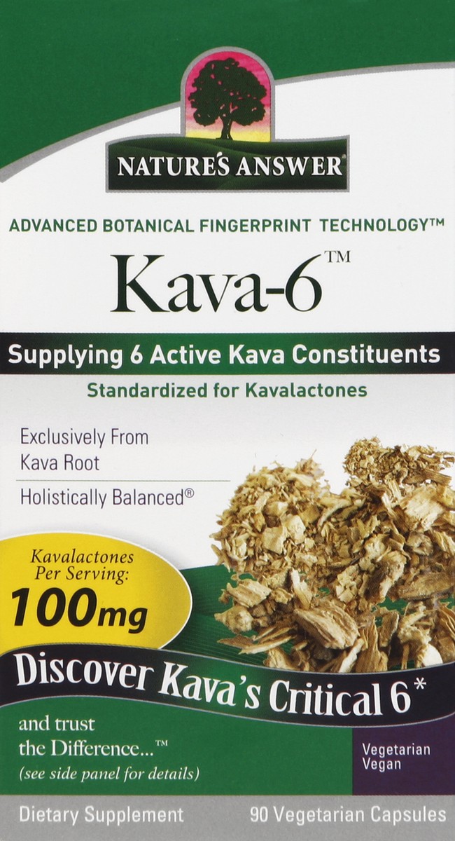 slide 3 of 5, Nature's Answer Kava-6 100 MG, 90 ct