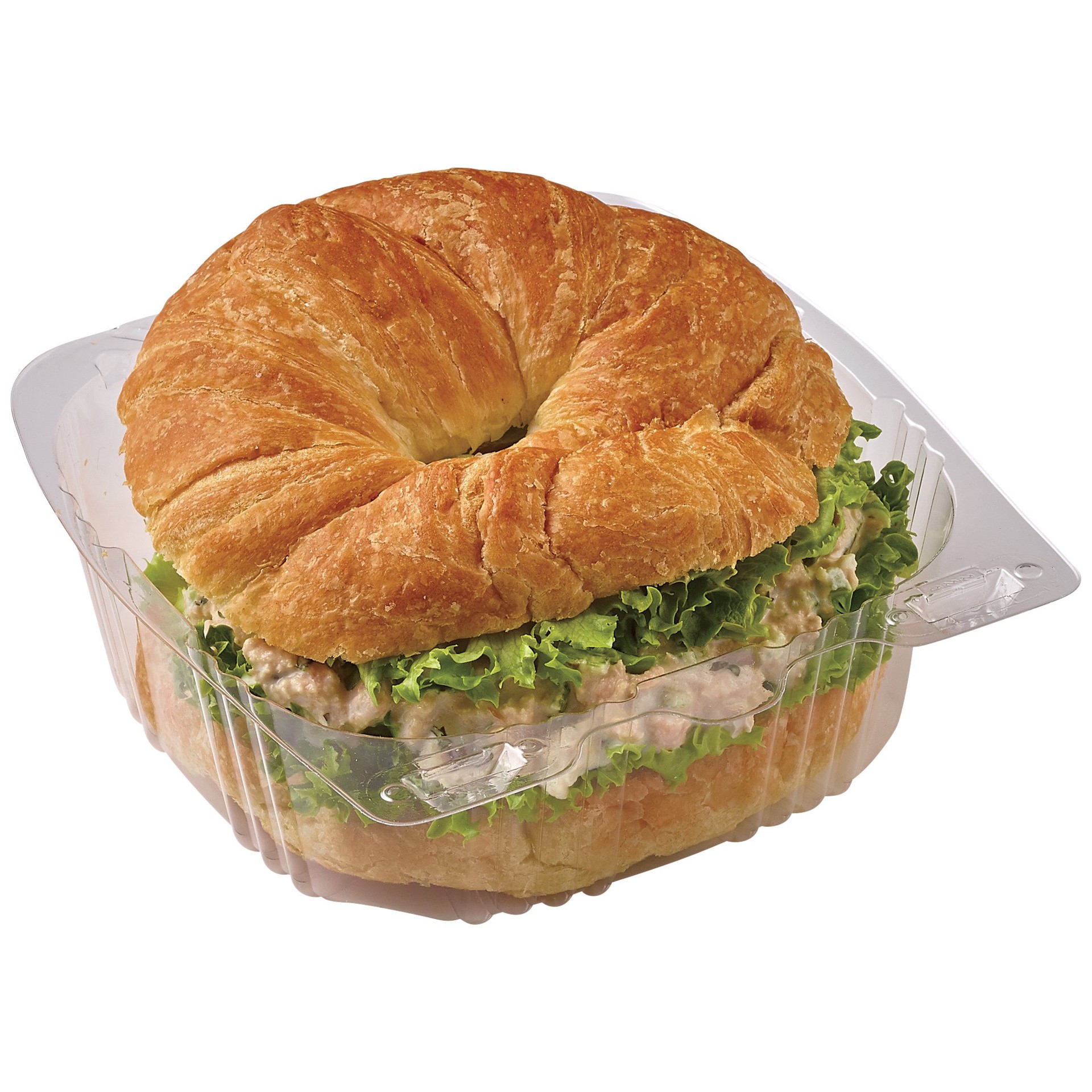 slide 1 of 1, Meal Simple by H-E-B Tuna Salad Croissant Sandwich, 1 ct