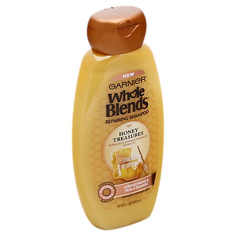 slide 1 of 1, Garnier Whole Blends Shampoo Repairing Honey Treasures, 12.5 fl oz