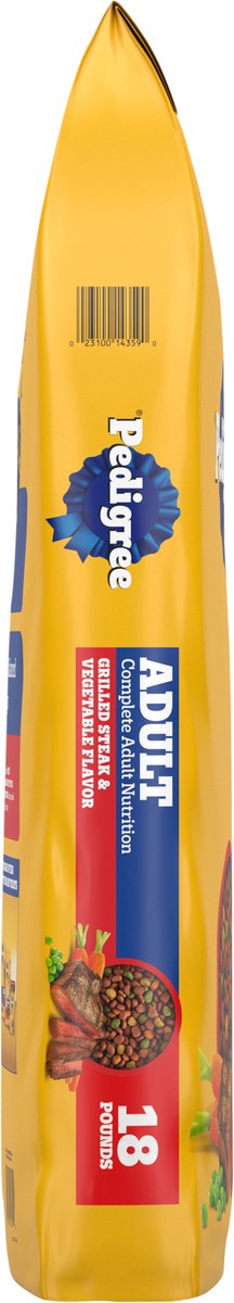 slide 4 of 15, Pedigree Adult Grilled Steak & Vegetable Flavor Food for Dogs 18 lb, 18 lb