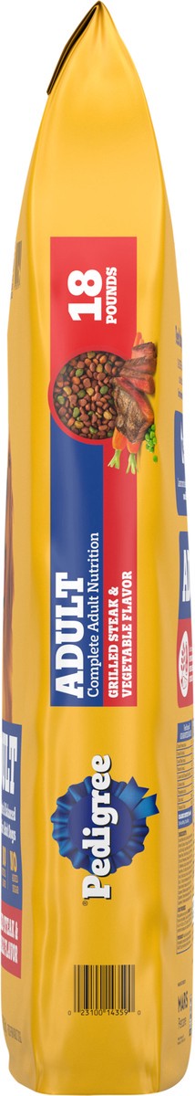 slide 11 of 15, Pedigree Adult Grilled Steak & Vegetable Flavor Food for Dogs 18 lb, 18 lb