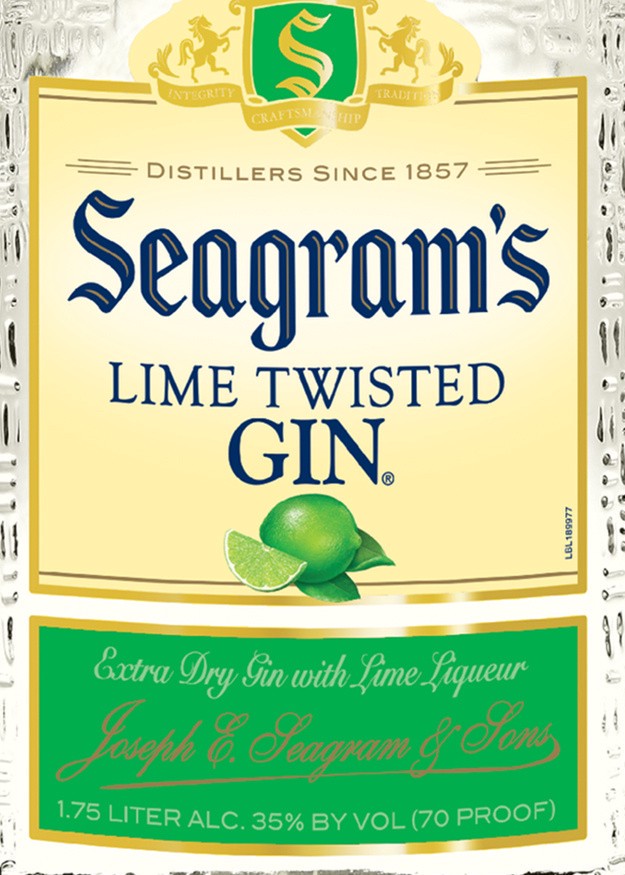 slide 4 of 9, Seagram's Seagrams Twisted Lime Flavored Gin 1.75L Bottle, 1.75 liter