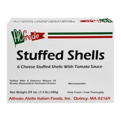 Alfredo Frozen Entrees - Stuffed Shells With Meat Sauce