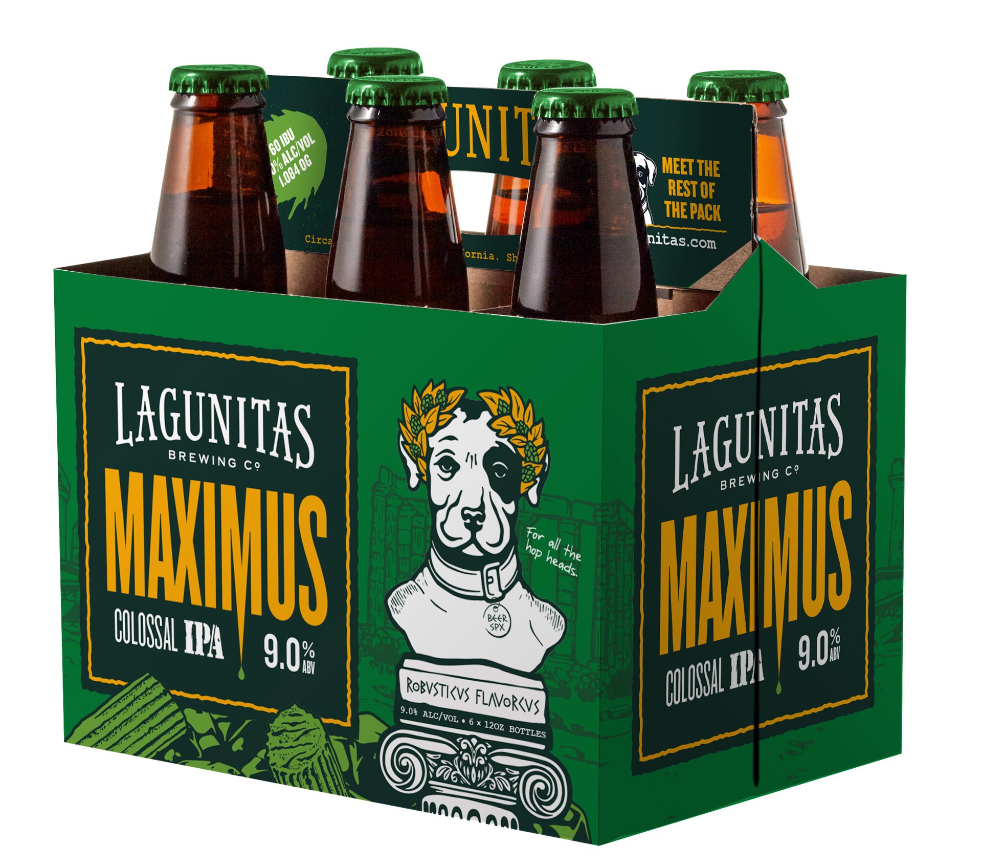 slide 5 of 5, Lagunitas Colossal IPA Maximus Beer 6 - 12 oz Bottles, 6 ct; 12 oz