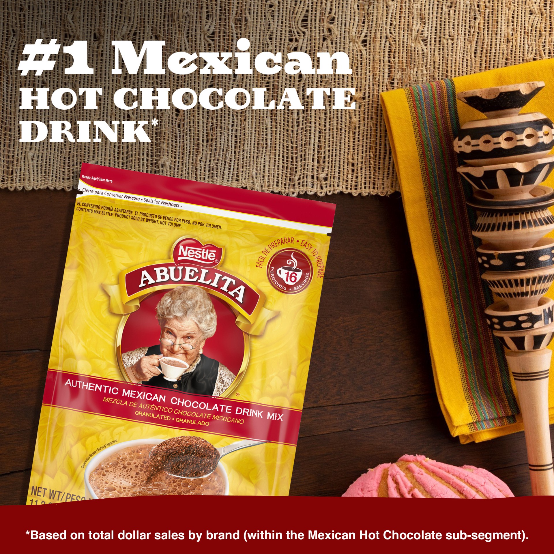 slide 5 of 7, Abuelita Nestle Abuelita Authentic Mexican Hot Chocolate Granulated Mix, 11.29 oz