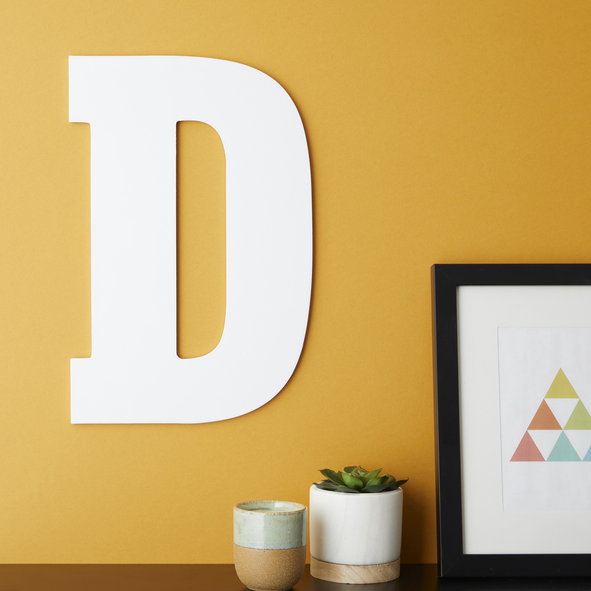 slide 3 of 3, 13" White Mdf Uppercase Letter By Make Market, 13 in