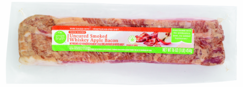 slide 1 of 1, Simple Truth Thick Sliced Uncured Smoked Whiskey Apple Bacon, 16 oz