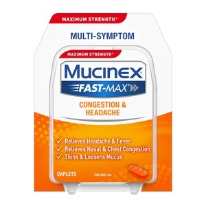 slide 1 of 1, Mucinex Fast-Max Adult Cold And Sinus Caplets, 20Ct, 20 ct