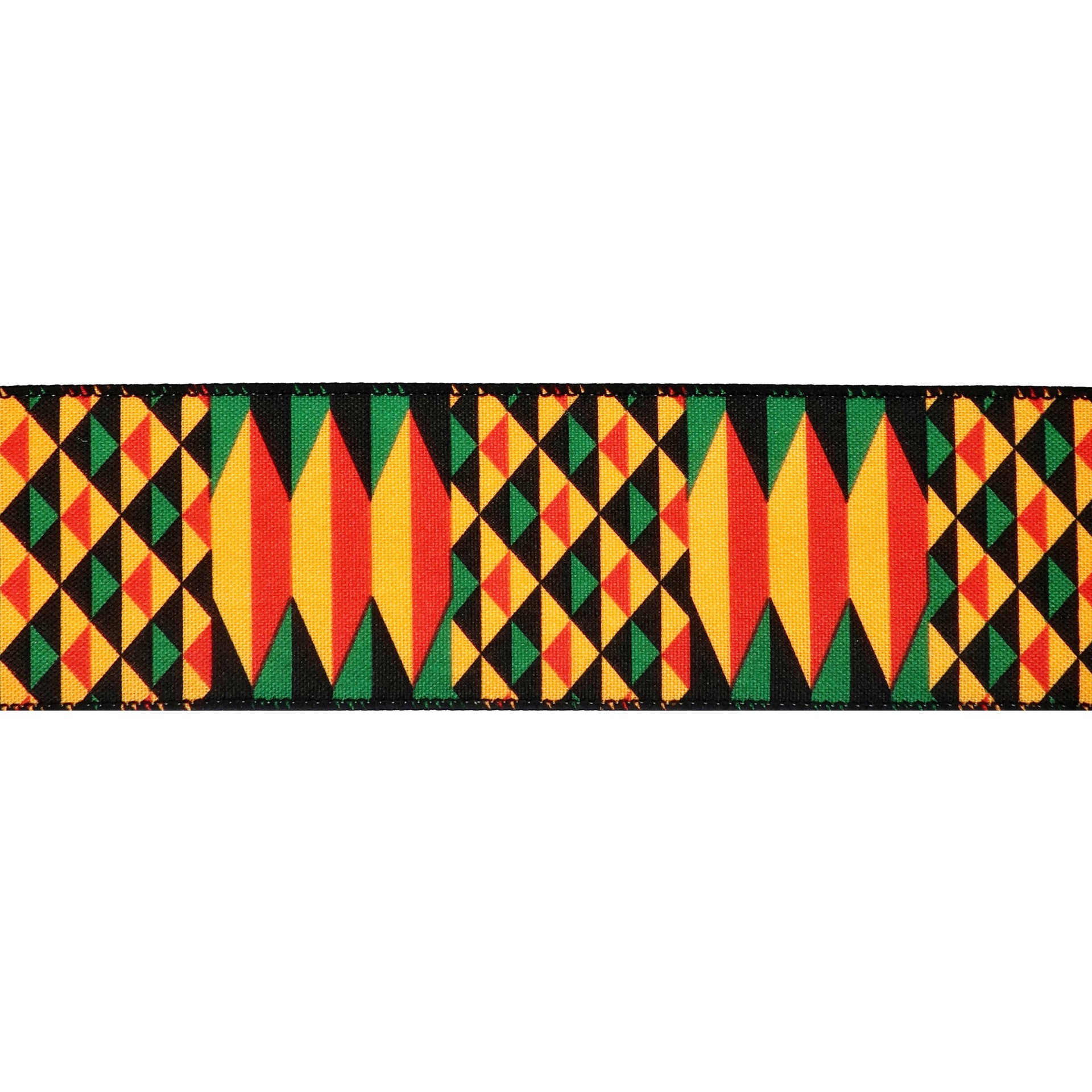 slide 2 of 4, 2.5" X 3yd. Faux Linen Wired Geometric Ribbon By Celebrate It, 2.5 in x 3 yd