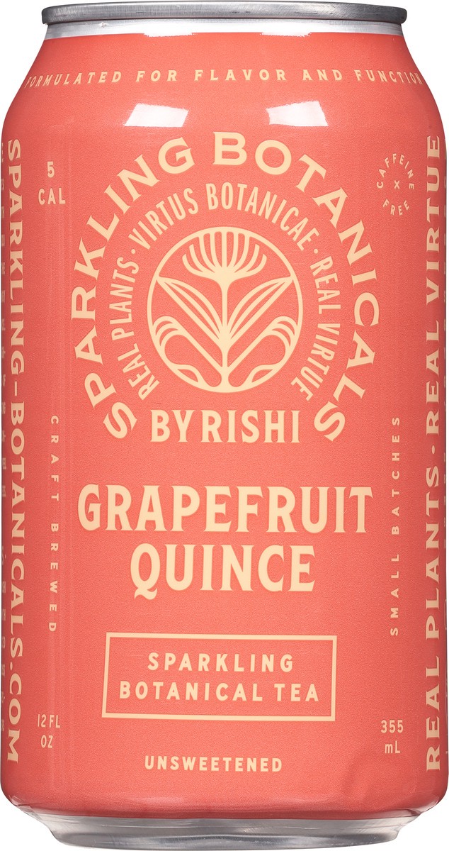 slide 5 of 9, Sparkling Botanicals Unsweetened Sparkling Grapefruit Quince Botanical Tea - 12 fl oz, 12 fl oz