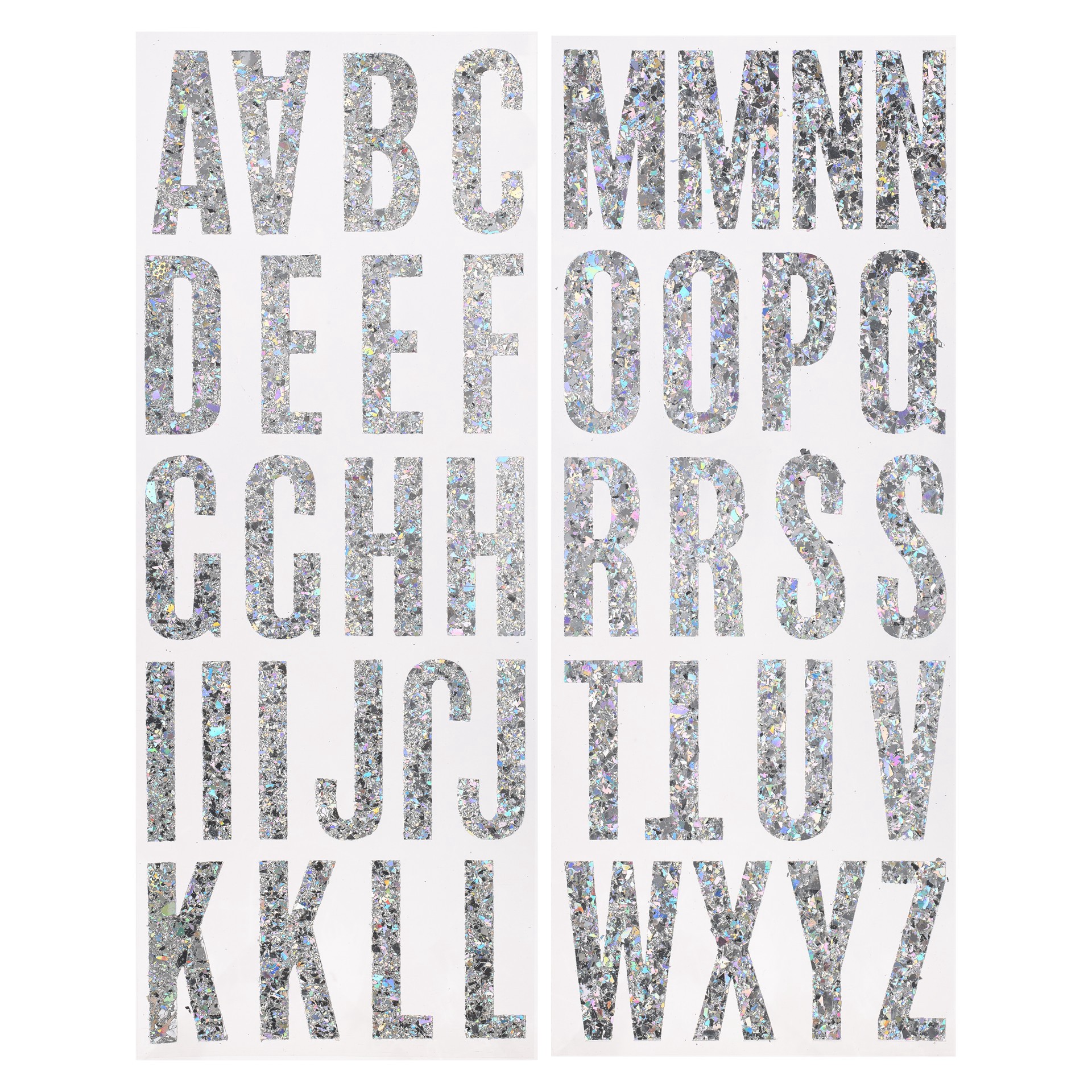 slide 3 of 3, Iridescent Chunky Glitter Alphabet Stickers By Recollections, 2 in