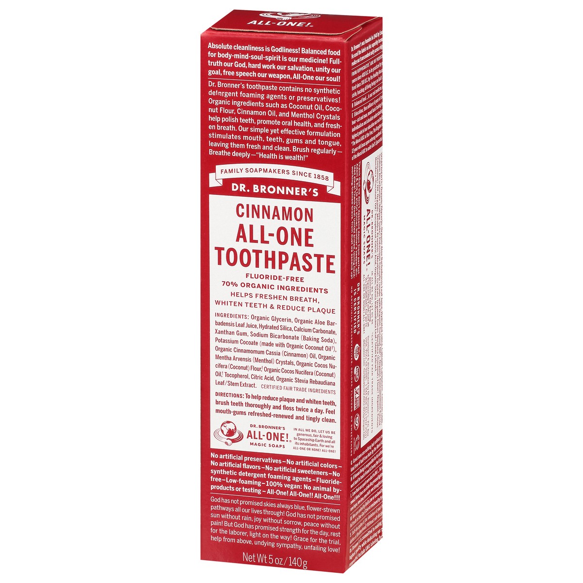 slide 3 of 9, Dr. Bronner's Cinnamon All-One Toothpaste 5 oz, 5 oz