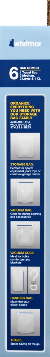 slide 7 of 11, Whitmor Spacemaker Vacuum Bags - Assorted, 6 ct