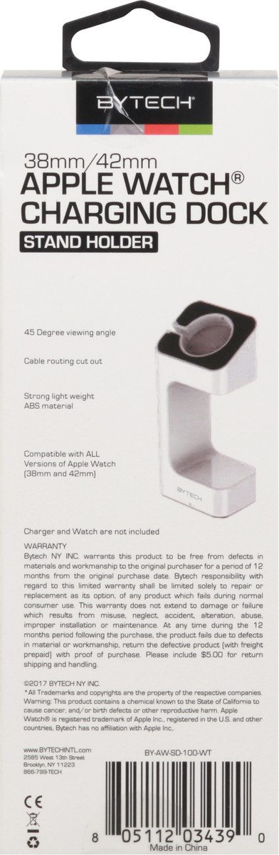 slide 5 of 11, Bytech Stand Holder Apple Watch Charging Dock 1 ea Box, 1 ea