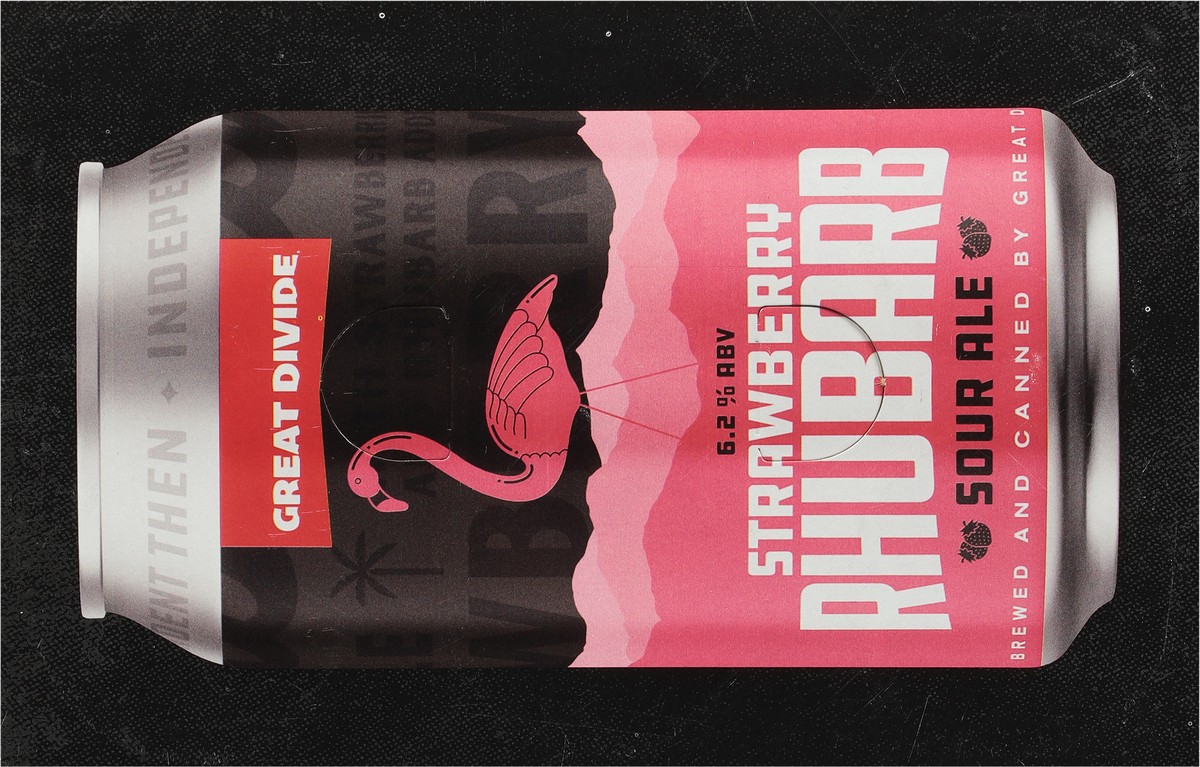 slide 7 of 9, Great Divide Brewing Co. Great Divide Strawberry Rhubarb Beer 6 Pack 12 Ounce Cans, 72 oz