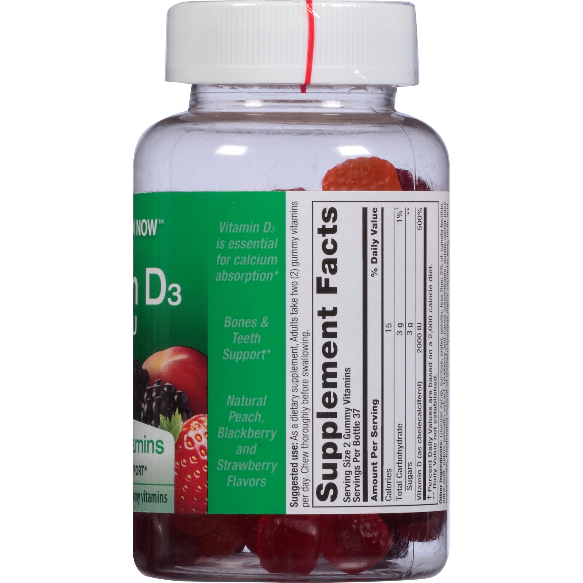 slide 5 of 6, Nutrition Now Gummy Vitamin D, 75 ct