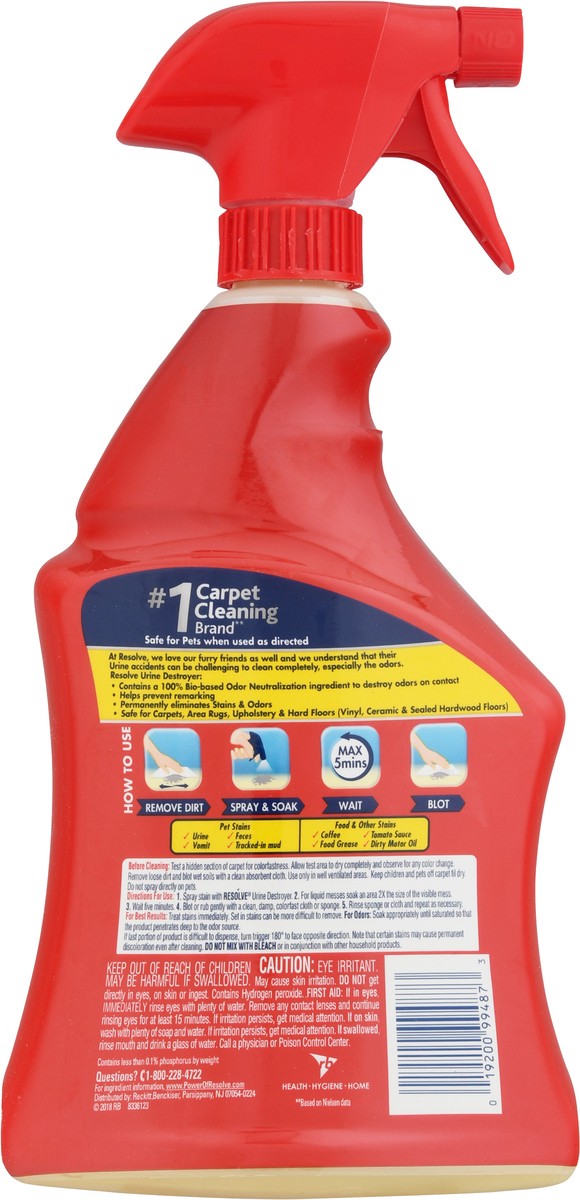 slide 8 of 9, Resolve Stains & Odors Urine Destroyer 32 fl oz, 32 fl oz