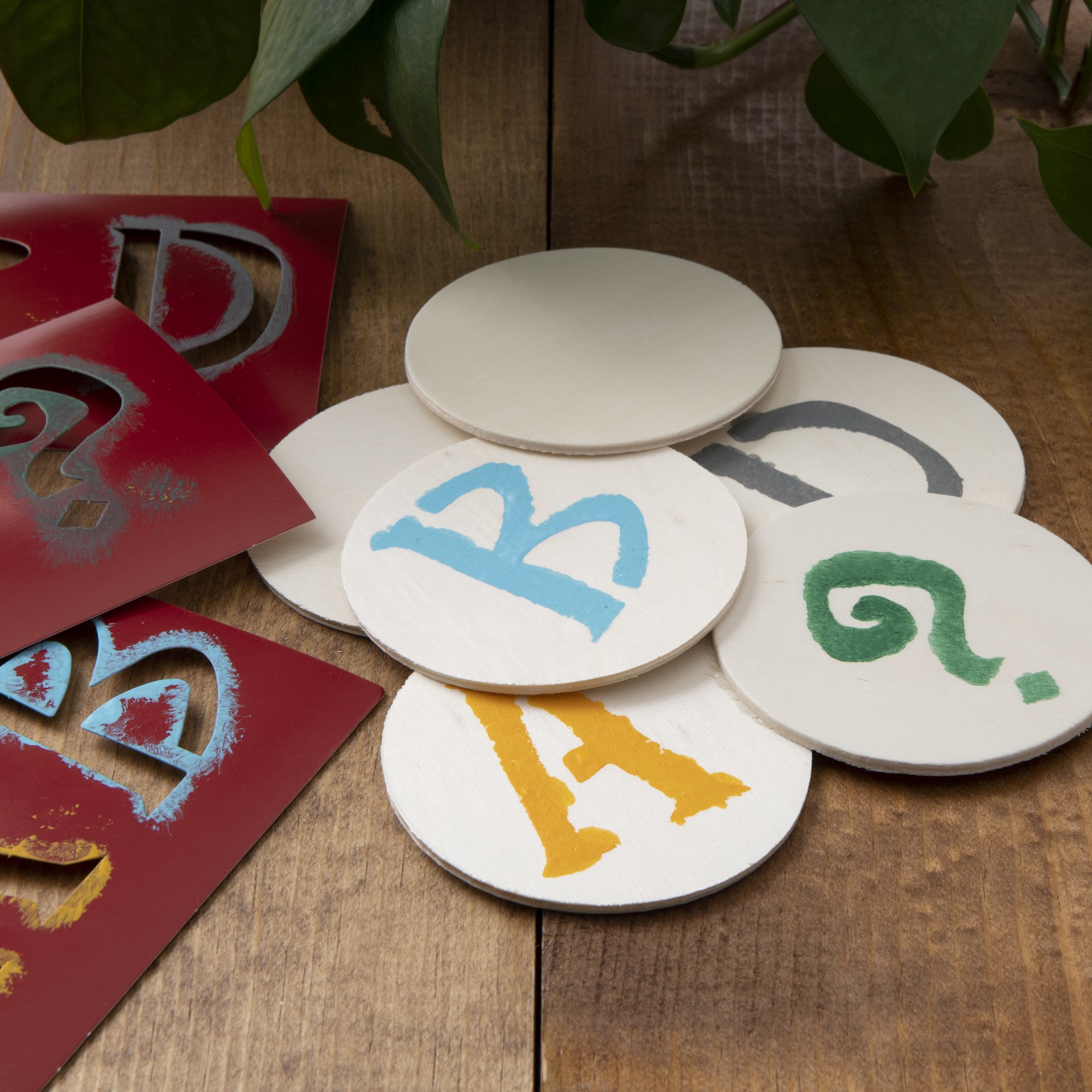 slide 2 of 2, 3" Wood Circles, 6ct. By Make Market, 6 ct