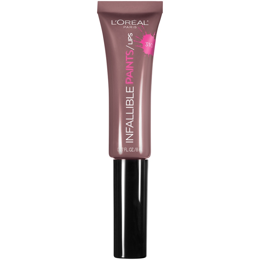 slide 1 of 2, L'Oréal Infallible Lip Paints - 310 Taupeless, 0.27 fl oz