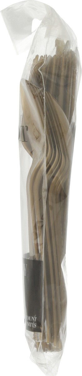 slide 5 of 10, Touch of Color Premium Glittering Gold Cutlery 24 Pieces, 24 ct