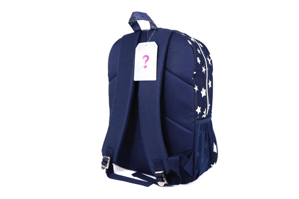 slide 1 of 2, Cudlie Fashion Backpack - Glitter Denim Stars, 1 ct