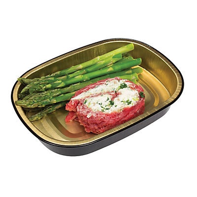 slide 1 of 1, H-E-B Meal Simple Cream Cheese filled Flank Steak with Asparagus, per lb