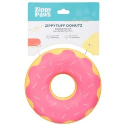 Zippy Paws ZippyTuff Donutz Strawberry Durable Dog Toy, 1 ea