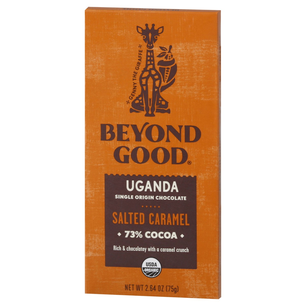 slide 7 of 12, Beyond Good 73% Cocoa Uganda Salted Caramel Chocolate 2.64 oz, 2.64 oz