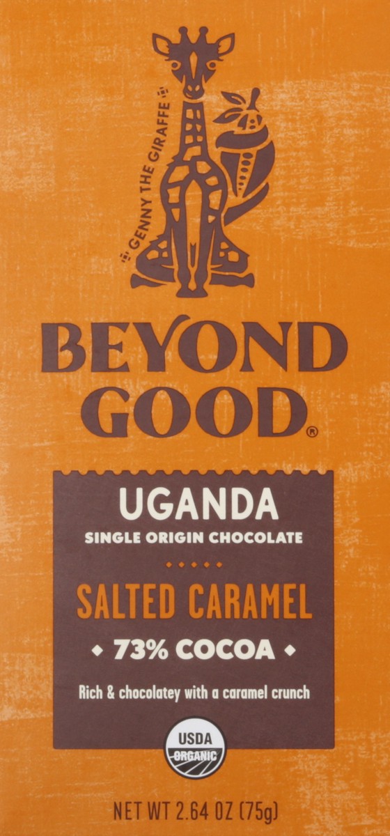 slide 10 of 12, Beyond Good 73% Cocoa Uganda Salted Caramel Chocolate 2.64 oz, 2.64 oz