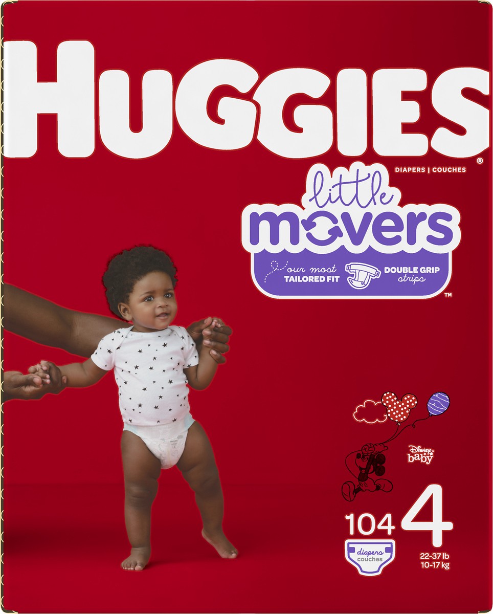 slide 3 of 11, Huggies Disney Baby 4 (22-37 lb) Diapers 104 ea, 104 ct; Size 4