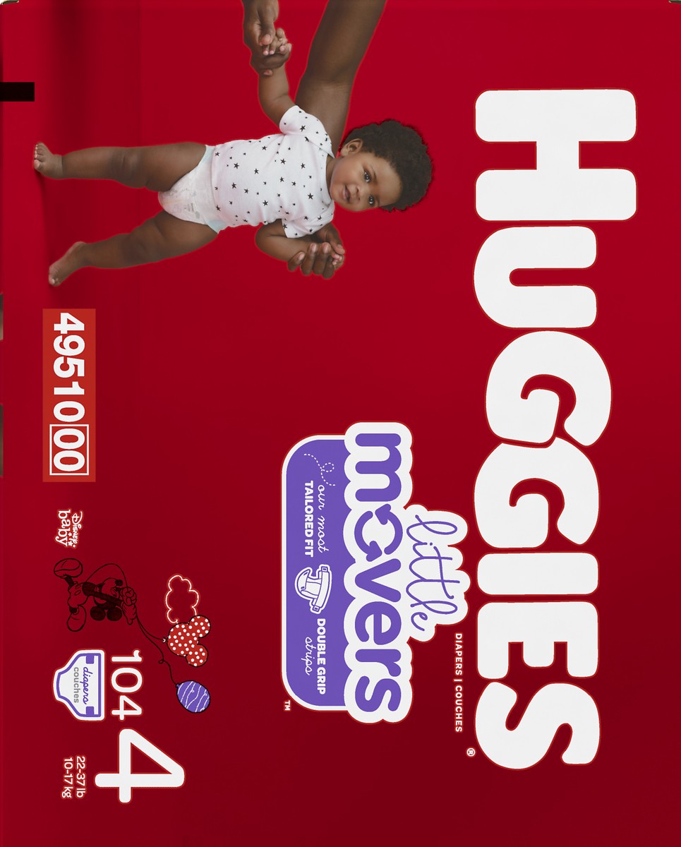 slide 10 of 11, Huggies Disney Baby 4 (22-37 lb) Diapers 104 ea, 104 ct; Size 4