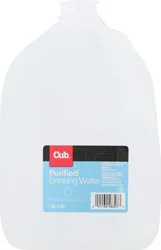 Cub Drinking Water