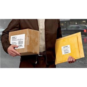 slide 3 of 10, Avery Weatherproof Laser Mailing Labels with Trueblock Technology, 5523, White, 500 ct