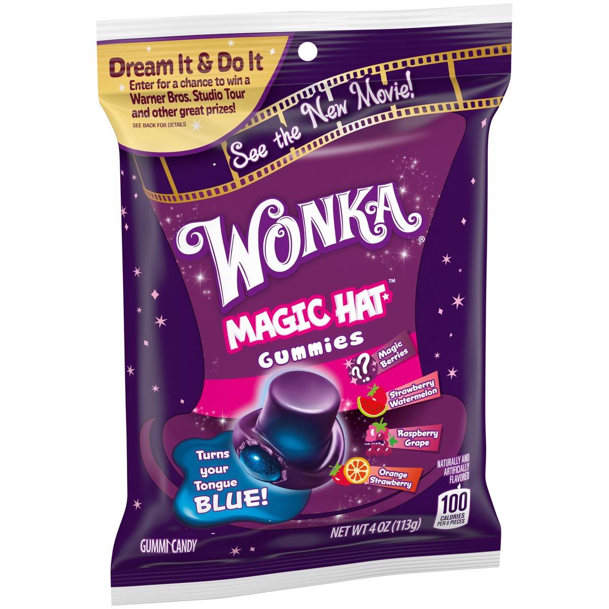 slide 5 of 9, WONKA Magic Hat Gummies - 4 oz, 4 oz