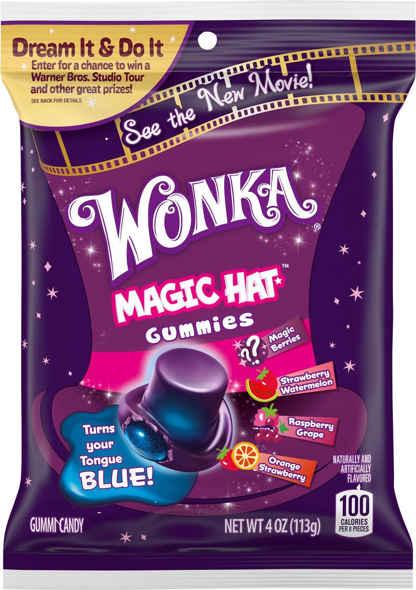 slide 4 of 9, WONKA Magic Hat Gummies - 4 oz, 4 oz