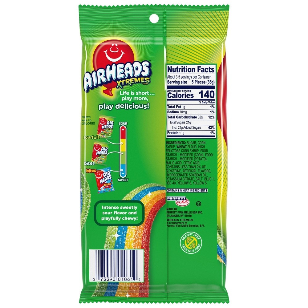 Airheads Extremes Rainbow Berry Sour Candy 4.5 oz | Shipt