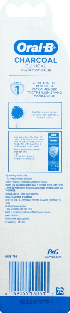 slide 5 of 9, Oral-B Charcoal Clinical Power Toothbrush 1 ea, 1 ct