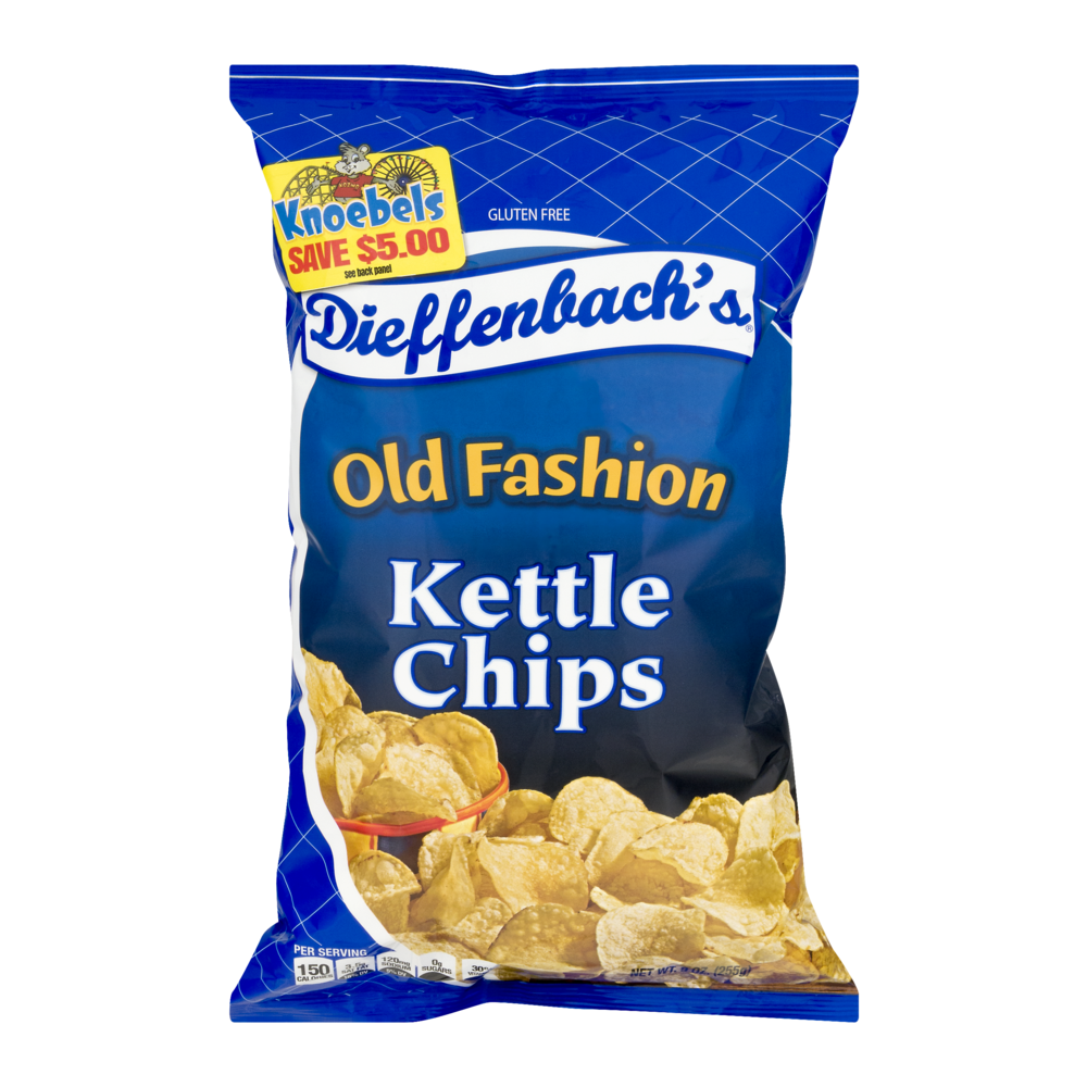 slide 1 of 1, Dieffenbach's Regular Potato Chips, 10 oz