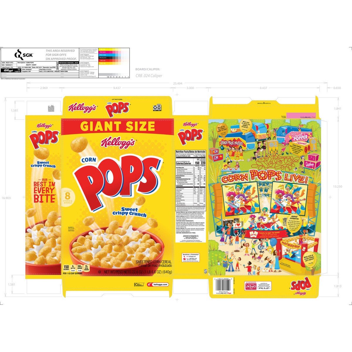 slide 2 of 13, Corn Pops Kellogg's Corn Pops Original Breakfast Cereal, 22.6 oz