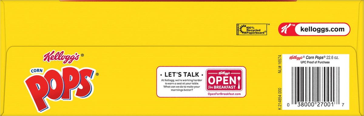 slide 10 of 13, Corn Pops Kellogg's Corn Pops Original Breakfast Cereal, 22.6 oz