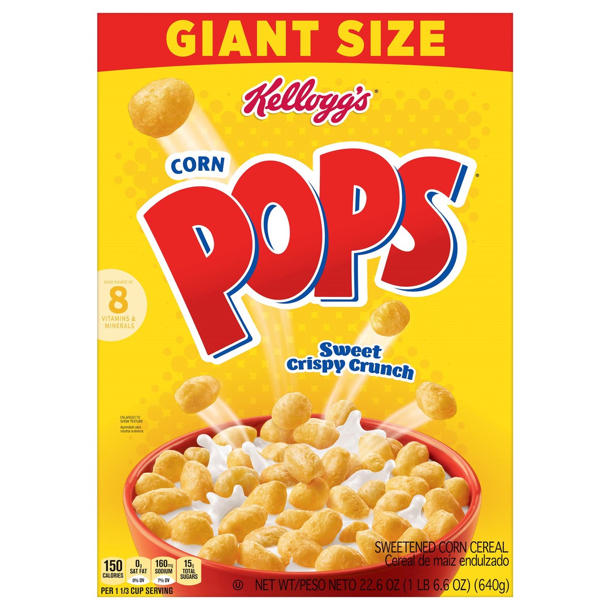 slide 12 of 13, Corn Pops Kellogg's Corn Pops Original Breakfast Cereal, 22.6 oz