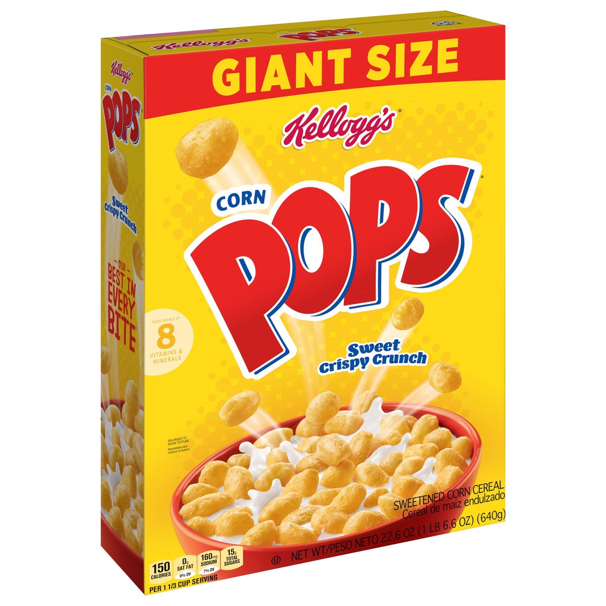 slide 9 of 13, Corn Pops Kellogg's Corn Pops Original Breakfast Cereal, 22.6 oz