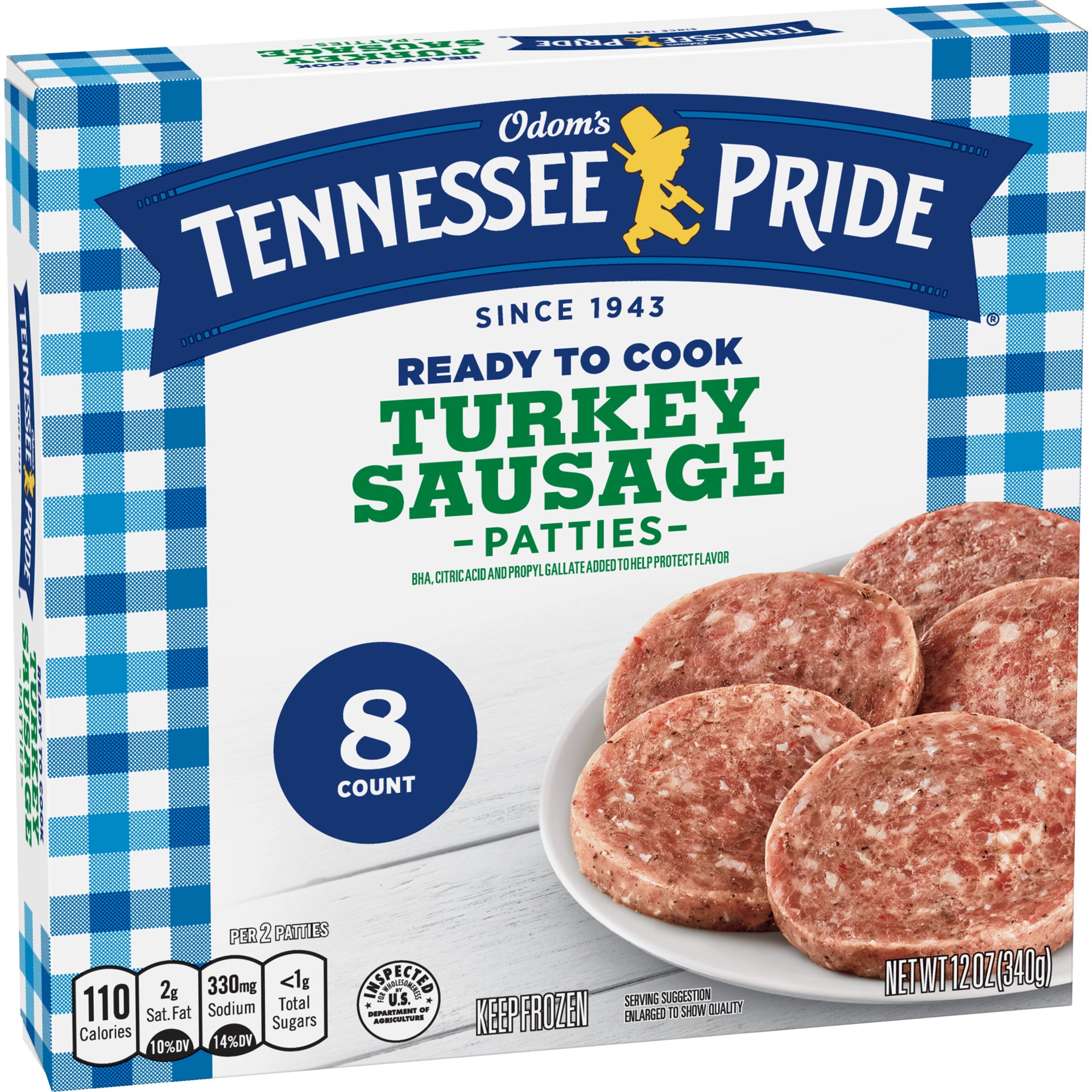 slide 5 of 5, Tennessee Pride Sausage 8 ea, 12 oz