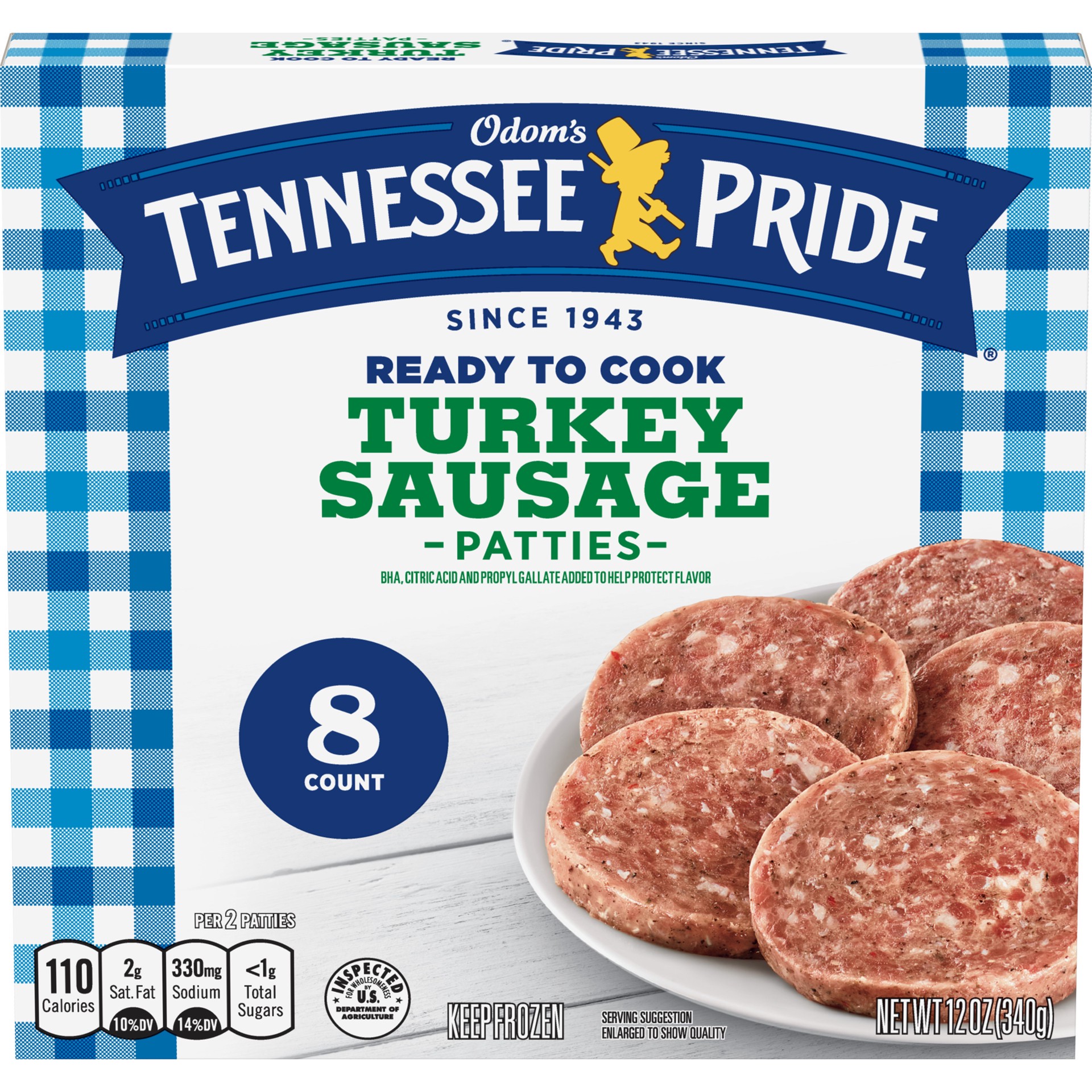 slide 1 of 5, Tennessee Pride Sausage 8 ea, 12 oz