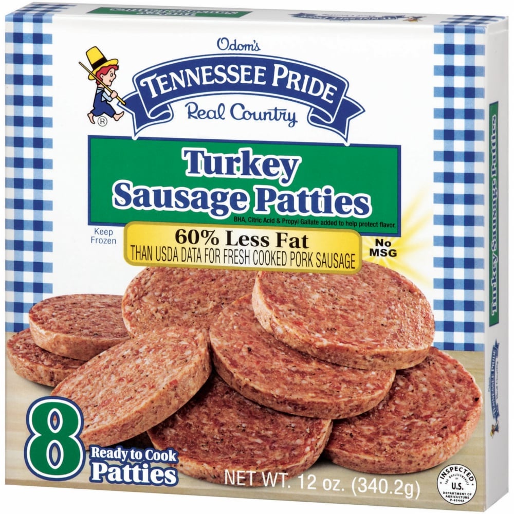 slide 1 of 1, Tennessee Pride Turkey Sausage Patties, 12 oz