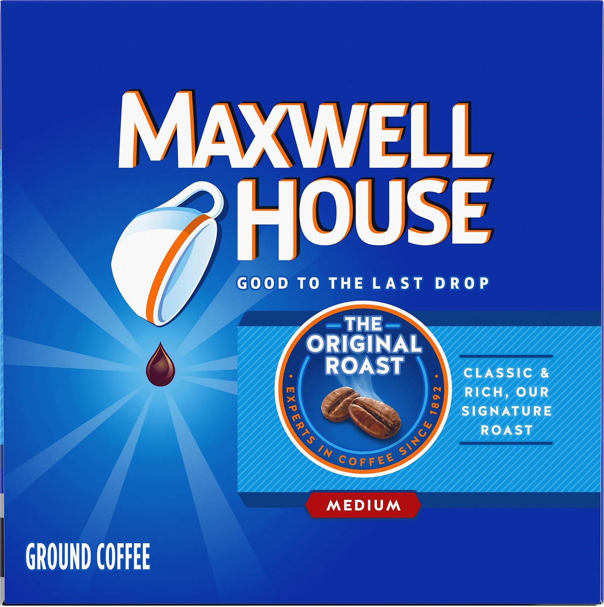 slide 9 of 9, Maxwell House Original Roast Medium Roast K-Cup Coffee Pods, 12 ct. Box, 12 ct
