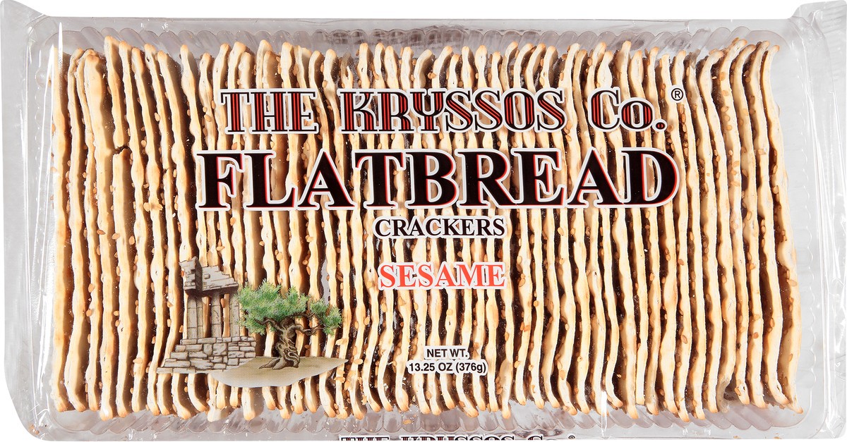 slide 1 of 9, Kryssos Sesame Flatbread Crackers 13.25 oz, 13.25 oz