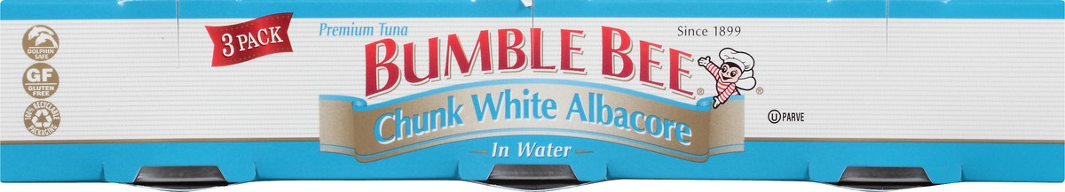 slide 7 of 11, Bumble Bee Chunk White Albacore in Water 3-3 oz. Cans Sleeve Cluster Pack, 9 oz