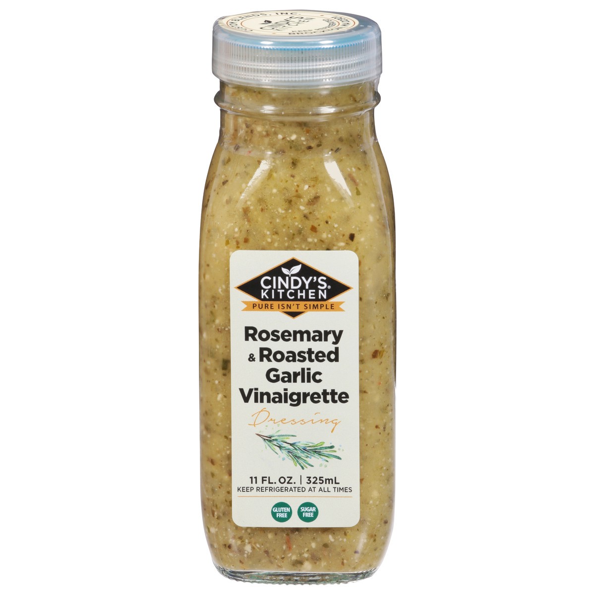 slide 10 of 13, Cindy's Kitchen Rosemary & Roasted Garlic Vinaigrette Dressing 11 fl oz, 11 fl oz